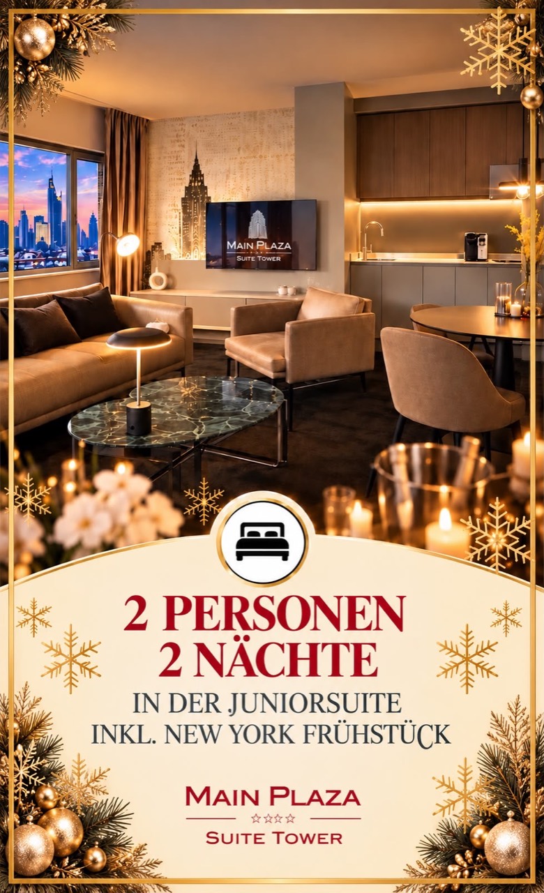 Wohnbereich einer Juniorsuite im Main Plaza Suite Tower